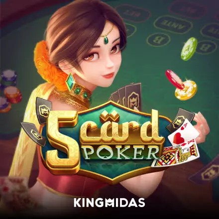 Official Table Games logo: 5 Card Poker by King Midas at bestpayoutonlinecasinos