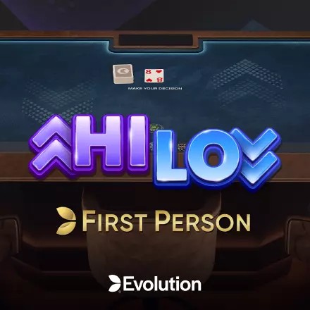 First Person Hi Lo logo by Evolution at bestpayoutonlinecasinos